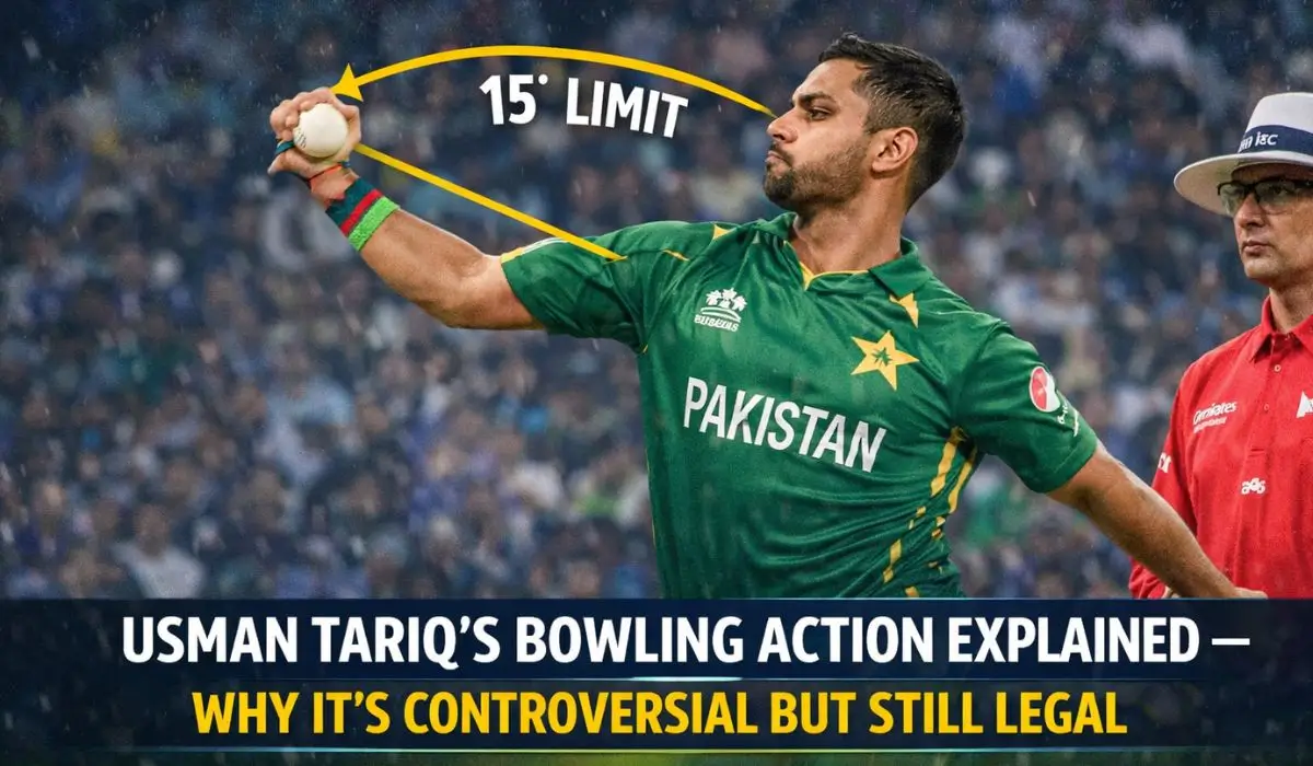 Usman Tariq’s Bowling Action Explained — Why It’s Controversial but Still Legal (2026 T20 World Cup)
